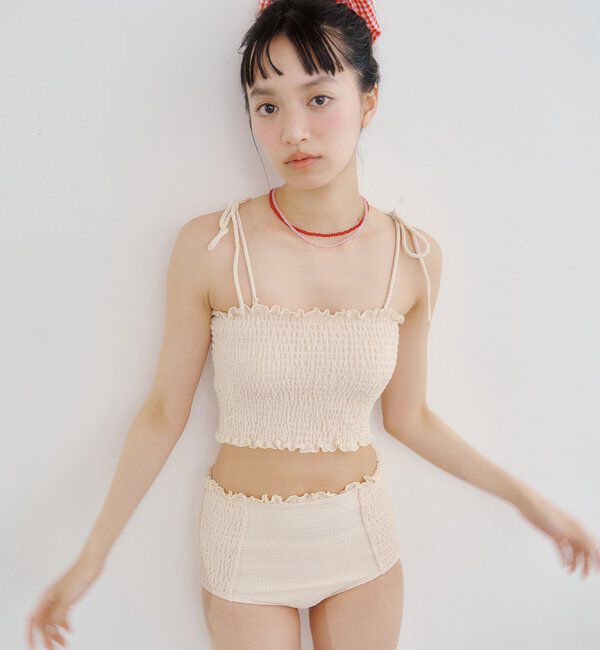  「26SSシャーリングスイムウェア」|ビキニ|アイボリー