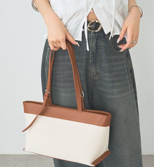  「サイドベルトコンビBAG」|トートバッグ|