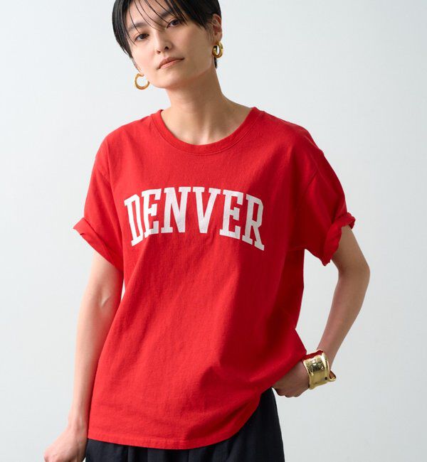  「カラーロゴTシャツ」|Tシャツ・カットソー|レッド