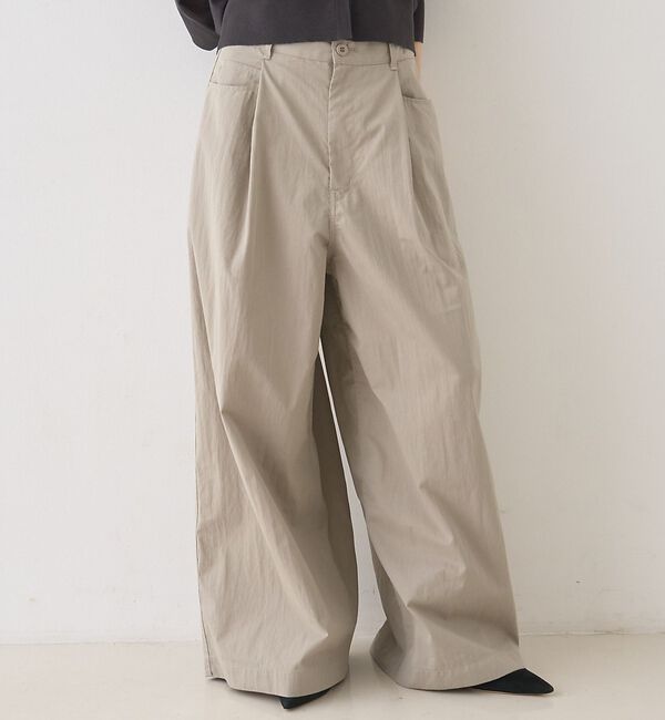 Rouge vif「2WAYサスペンダータックワイドパンツ」|その他|グレージュ