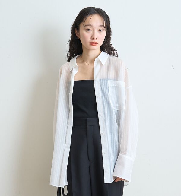 Rouge vif「【定番人気】【ロングセラー】バックツイストシャツ」|シャツ・ブラウス|