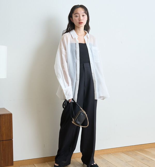 Rouge vif「【定番人気】【ロングセラー】バックツイストシャツ」|シャツ・ブラウス|