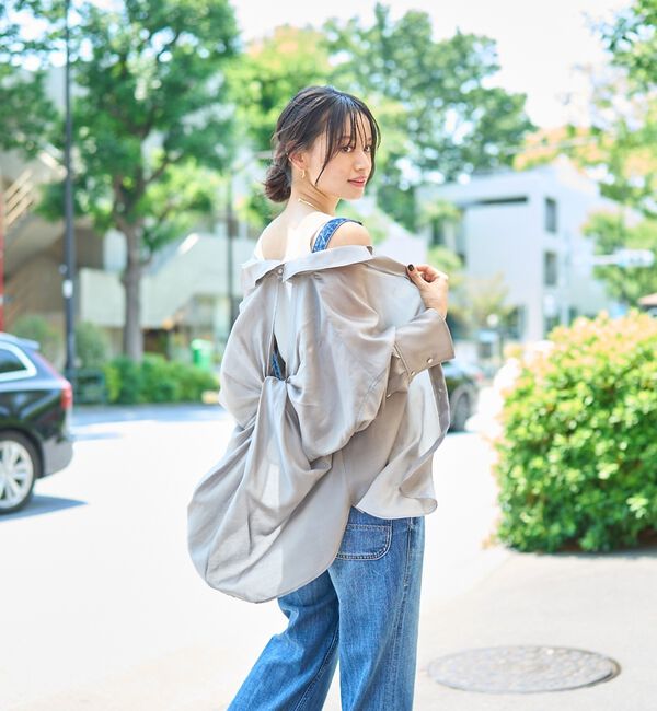 Rouge vif「【定番人気】【ロングセラー】バックツイストシャツ」|シャツ・ブラウス|