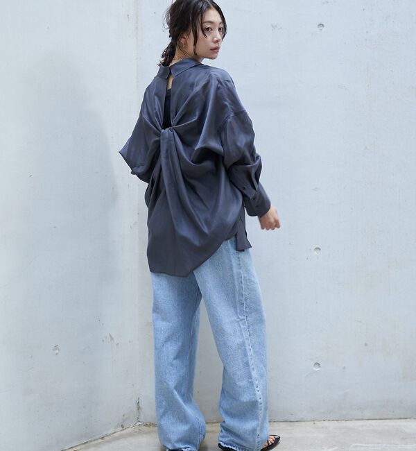 Rouge vif「【定番人気】【ロングセラー】バックツイストシャツ」|シャツ・ブラウス|