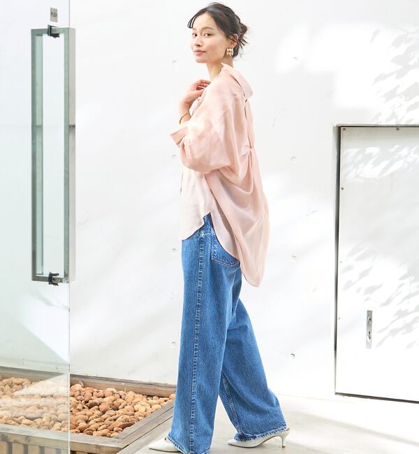 Rouge vif「【定番人気】【ロングセラー】バックツイストシャツ」|シャツ・ブラウス|