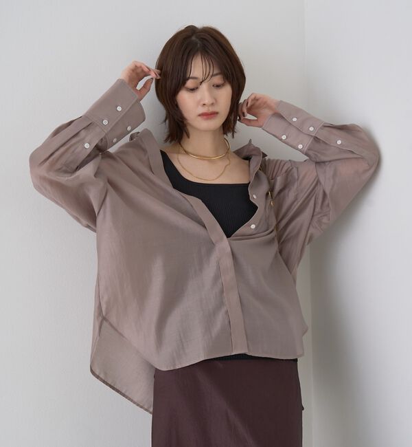 Rouge vif「【定番人気】【ロングセラー】バックツイストシャツ」|シャツ・ブラウス|