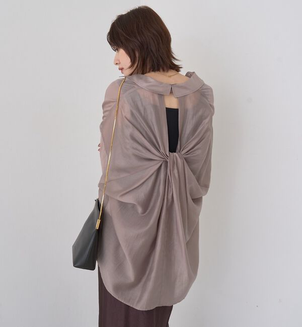 Rouge vif「【定番人気】【ロングセラー】バックツイストシャツ」|シャツ・ブラウス|