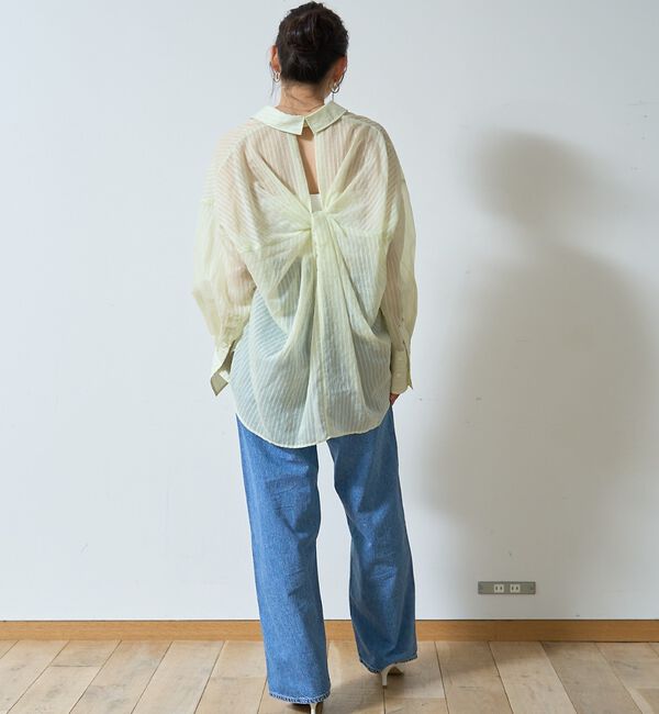 Rouge vif「【定番人気】【ロングセラー】バックツイストシャツ」|シャツ・ブラウス|