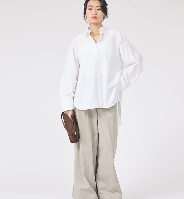 Rouge vif「ドルマンストレッチブロードビックシャツ」|シャツ・ブラウス|