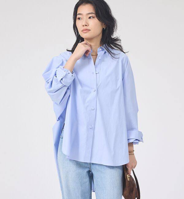 Rouge vif「ドルマンストレッチブロードビックシャツ」|シャツ・ブラウス|