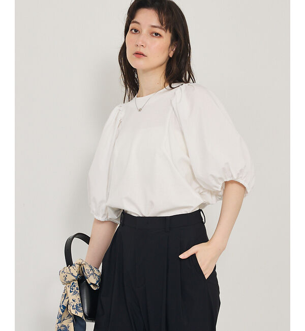 qualite「タフタスリーブプルオーバー」|Tシャツ・カットソー|オフホワイト