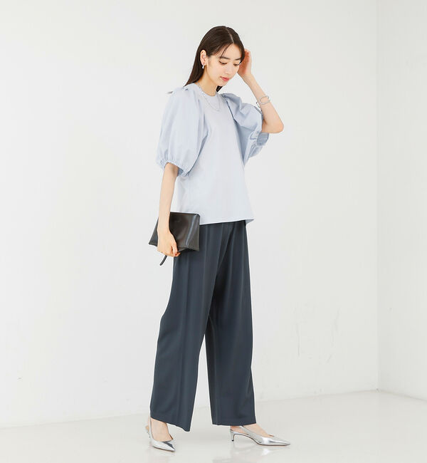 qualite「タフタスリーブプルオーバー」|Tシャツ・カットソー|