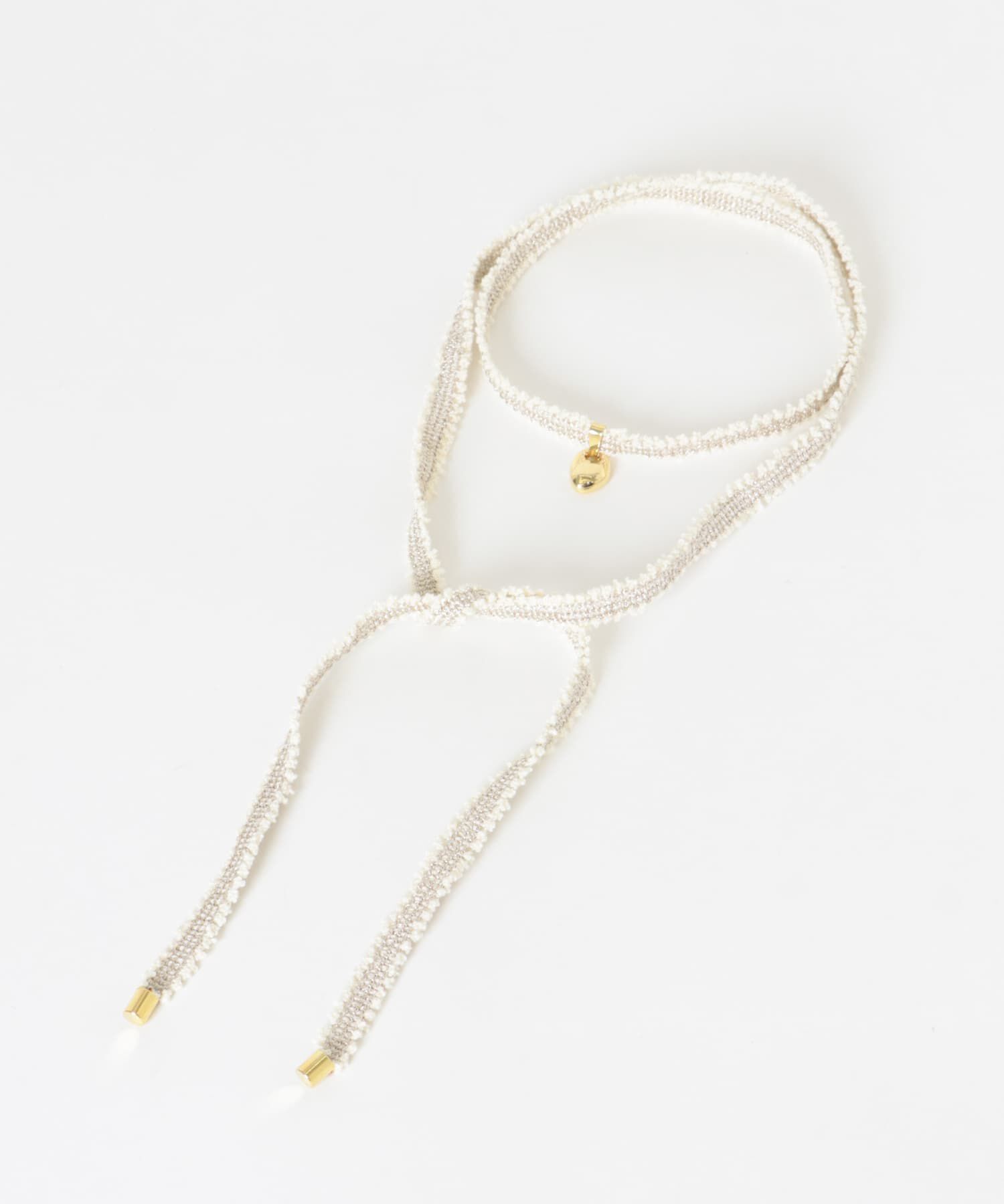 SMELLY「メタルトップツイードチョーカー」|ネックレス|