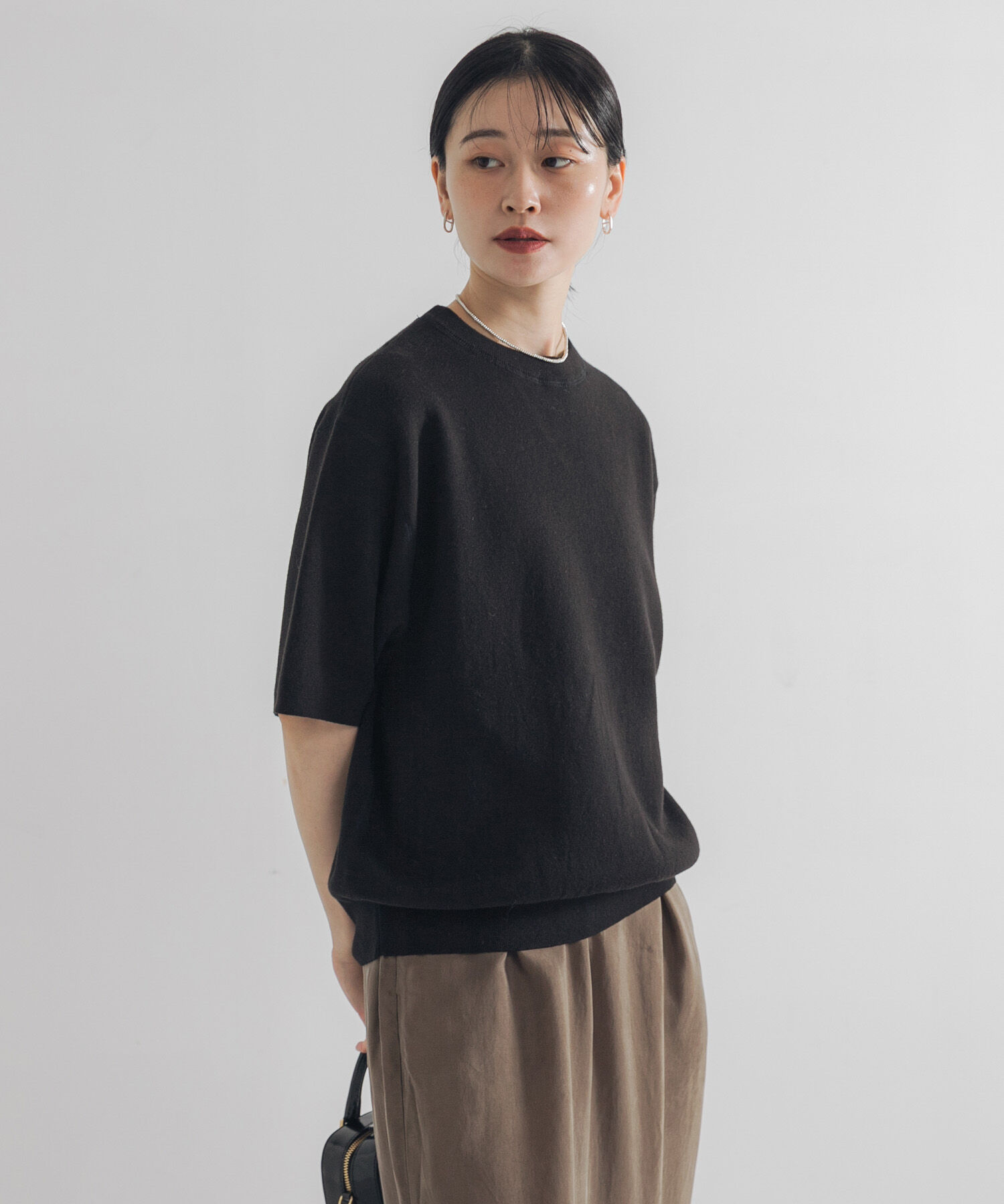 URBAN RESEARCH「コットンカシミヤハーフスリーブニット」|ニット・セーター|