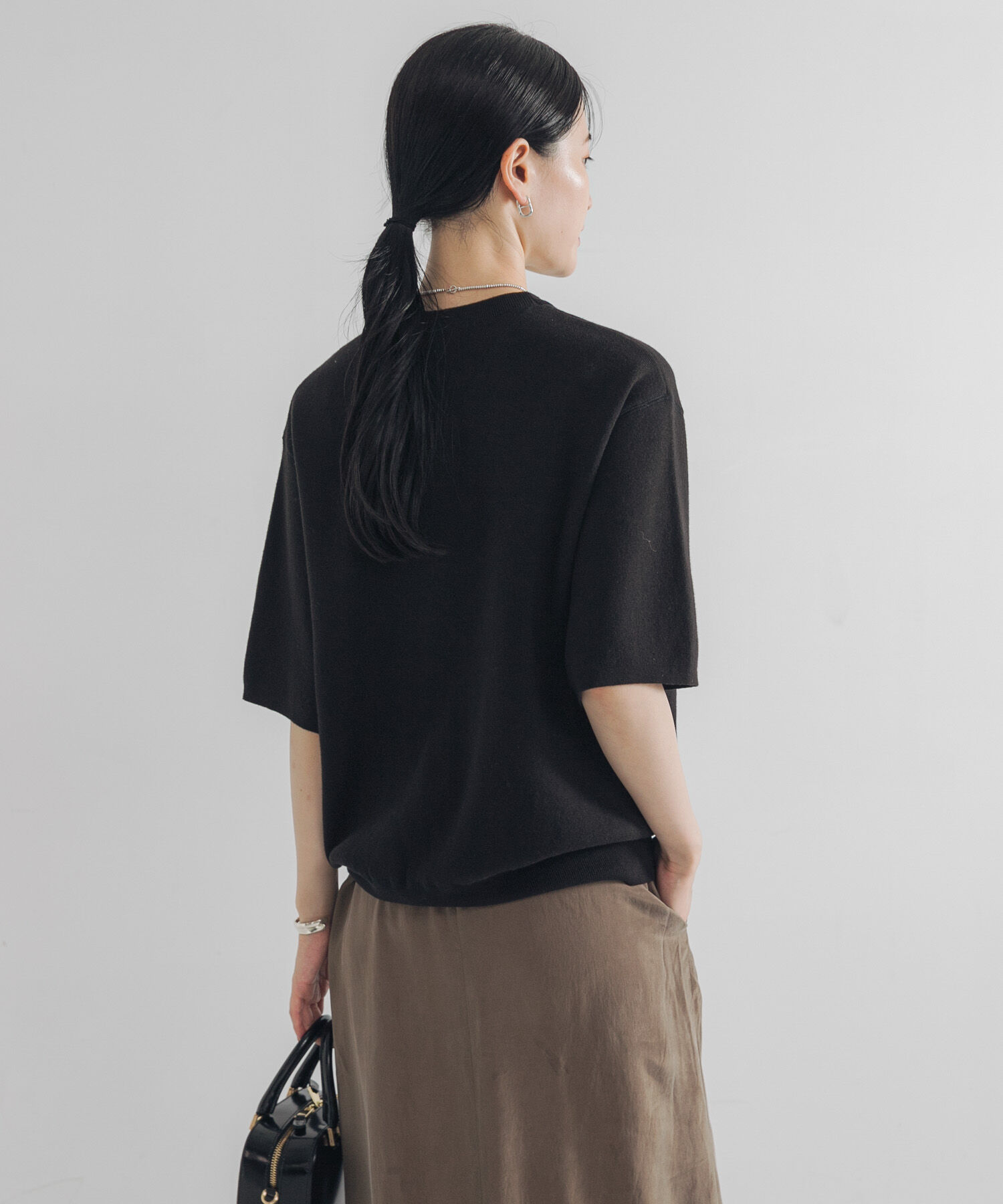 URBAN RESEARCH「コットンカシミヤハーフスリーブニット」|ニット・セーター|