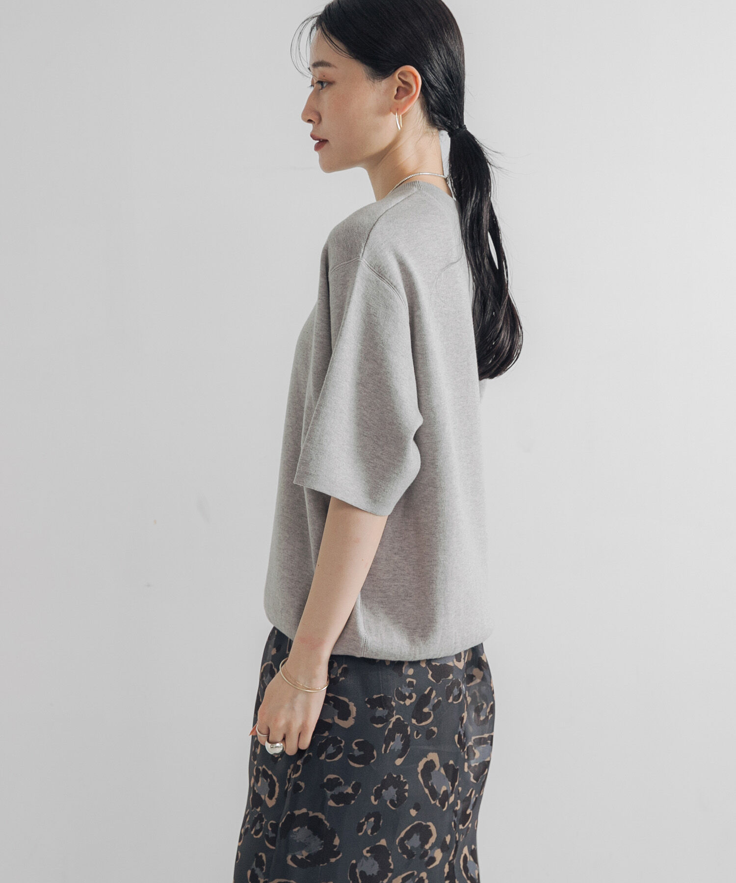 URBAN RESEARCH「コットンカシミヤハーフスリーブニット」|ニット・セーター|