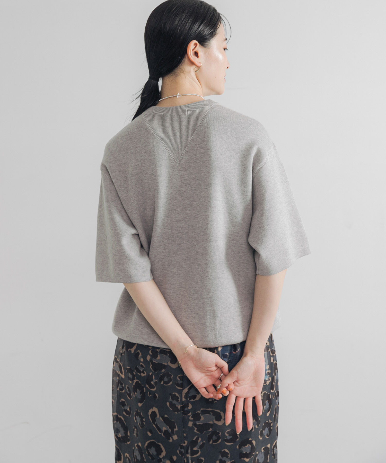 URBAN RESEARCH「コットンカシミヤハーフスリーブニット」|ニット・セーター|