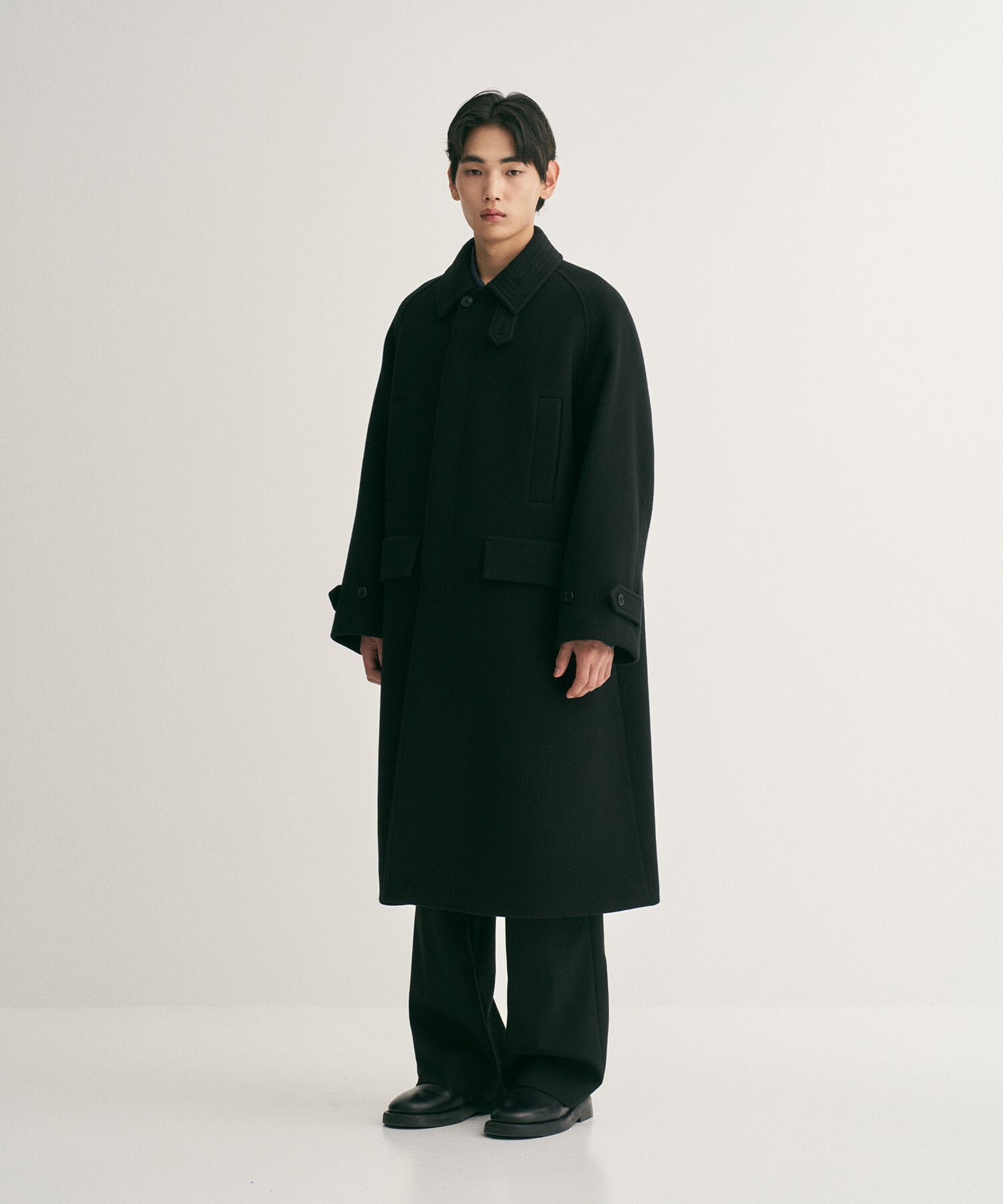 URBAN RESEARCH「ANOTHER OFFICE　Voyager Bold Balmacaan Coat」|ノーカラーコート|