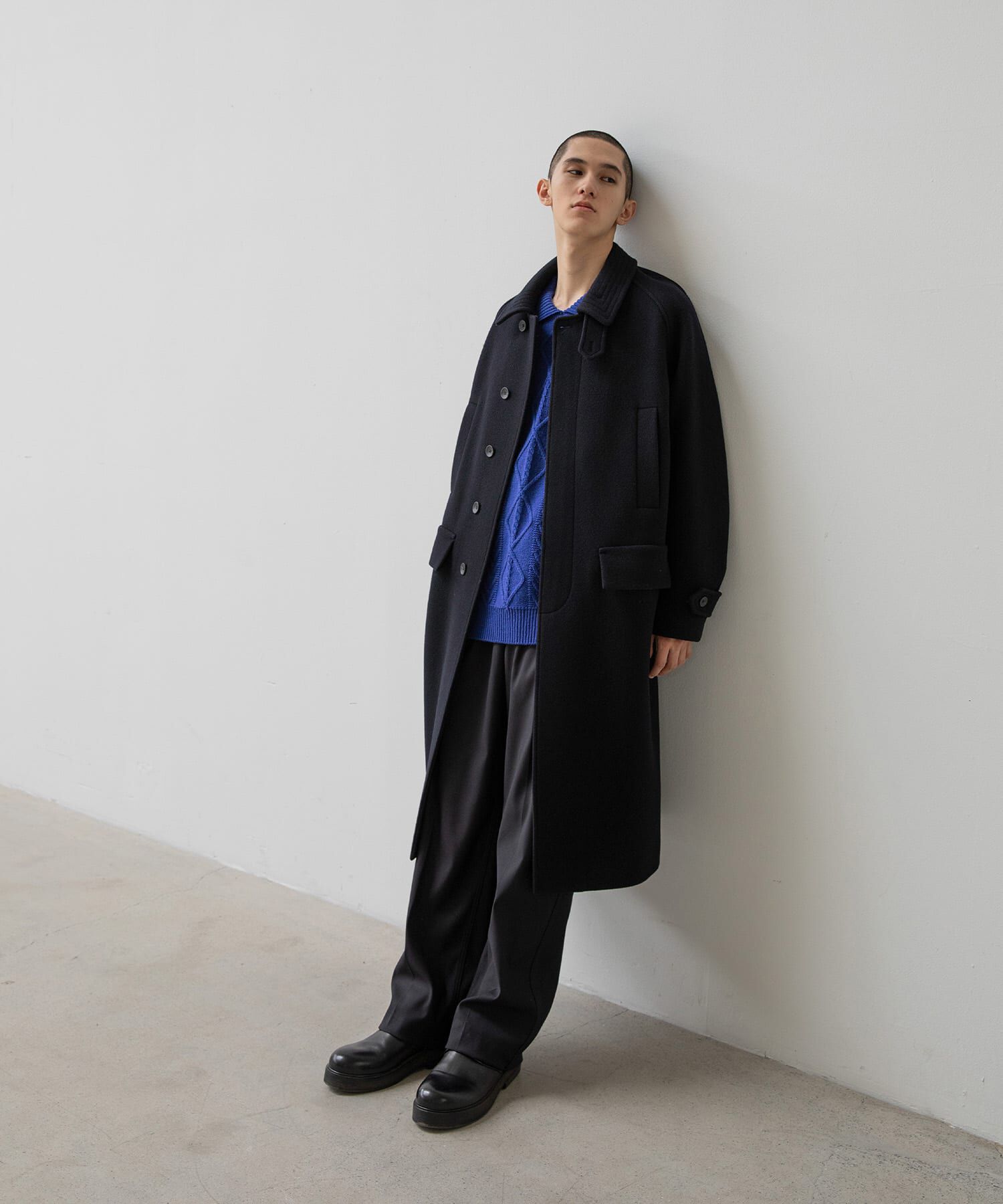 URBAN RESEARCH「ANOTHER OFFICE　Voyager Bold Balmacaan Coat」|ノーカラーコート|