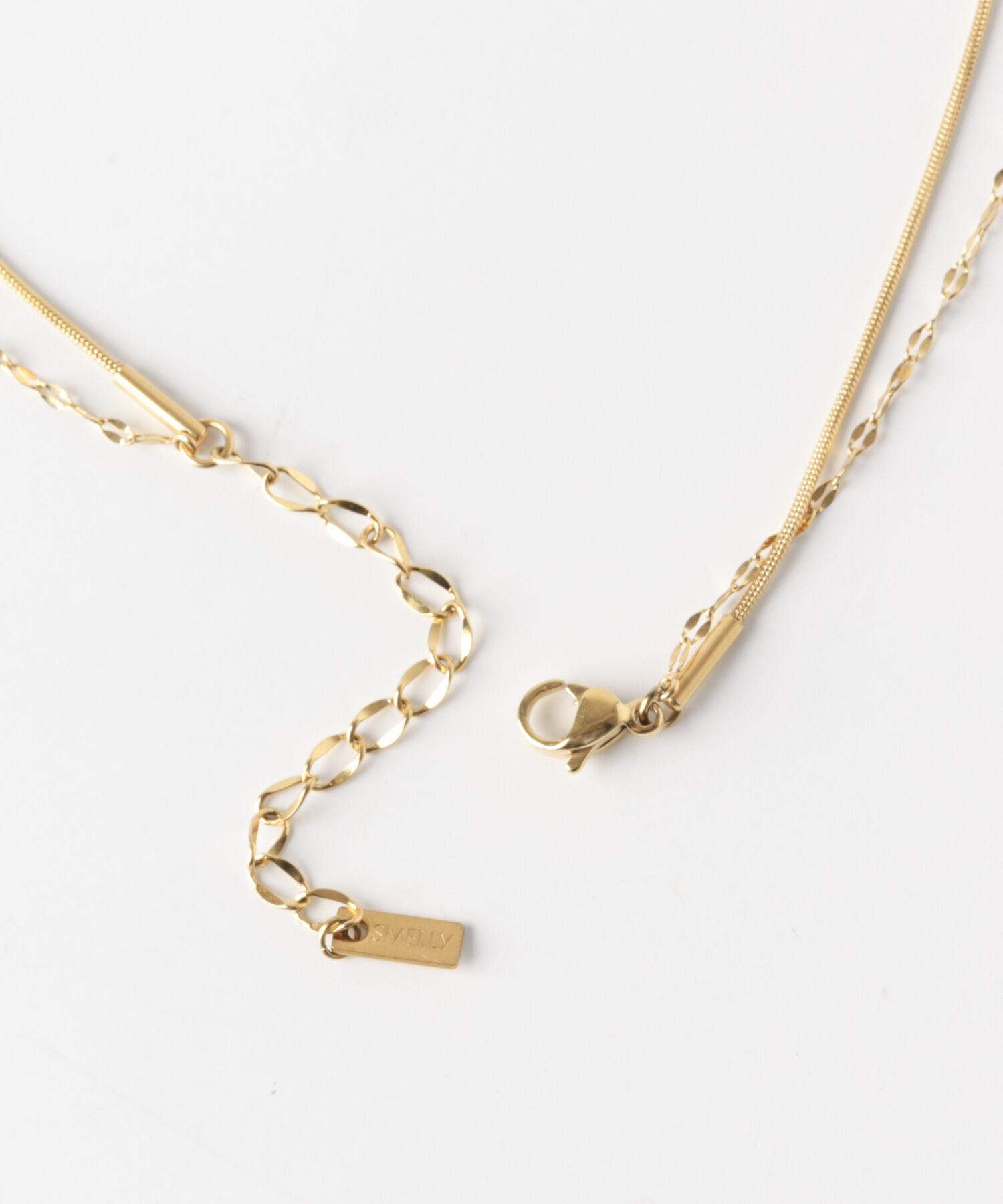 SMELLY「ステンレスボールトップレイヤードネックレス」|ネックレス|