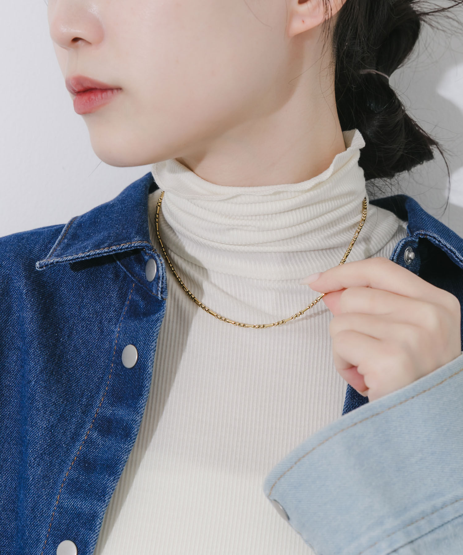 SMELLY「ステンレスデザインチェーンネックレス」|ネックレス|