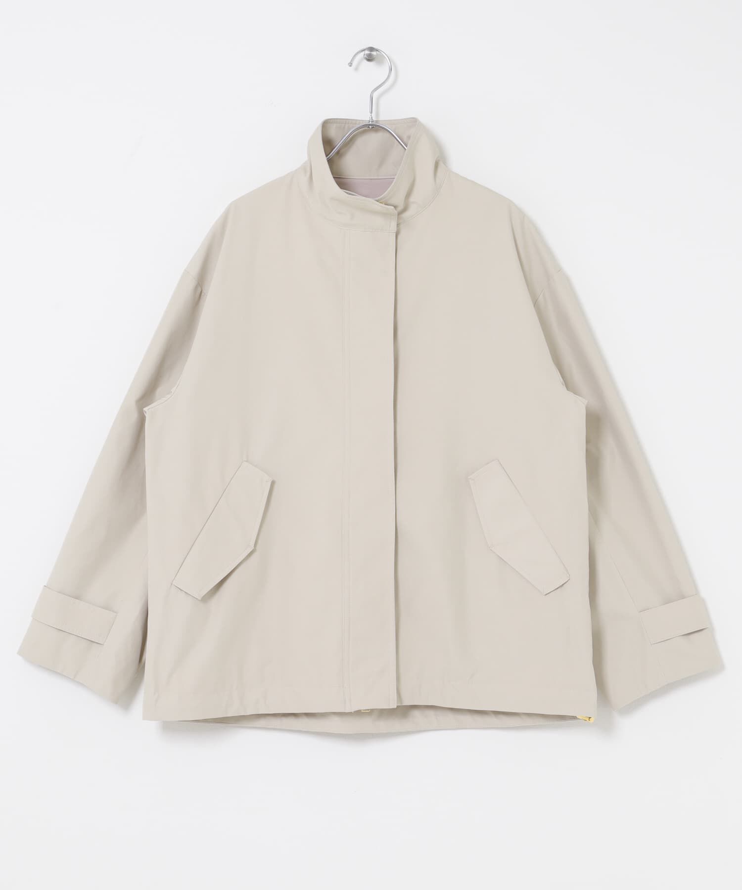 URBAN RESEARCH ROSSO「撥水スタンドカラーミドルコート」|ノーカラーコート|