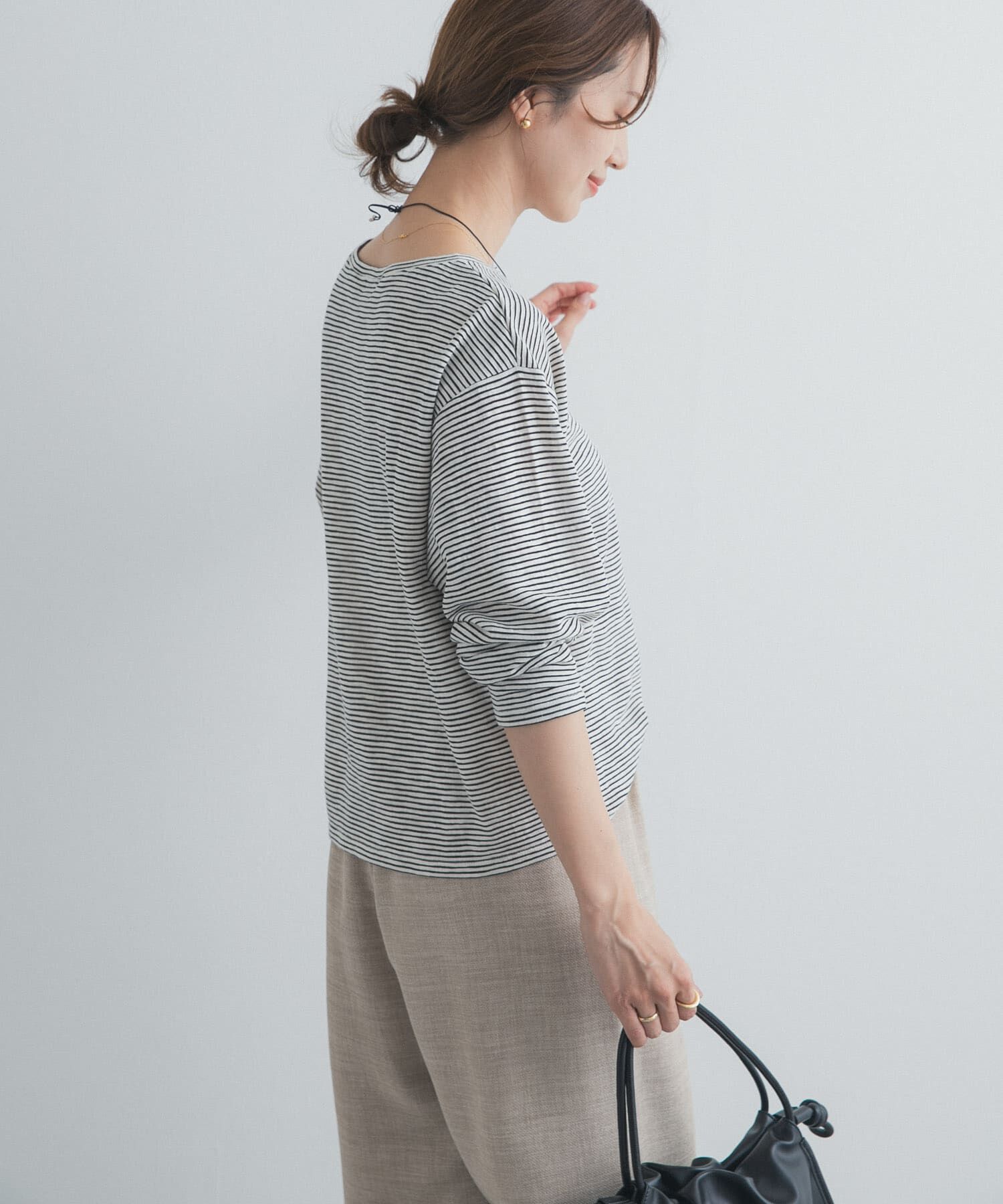 URBAN RESEARCH DOORS「スラブミジンボーダーTシャツ」|Tシャツ・カットソー|