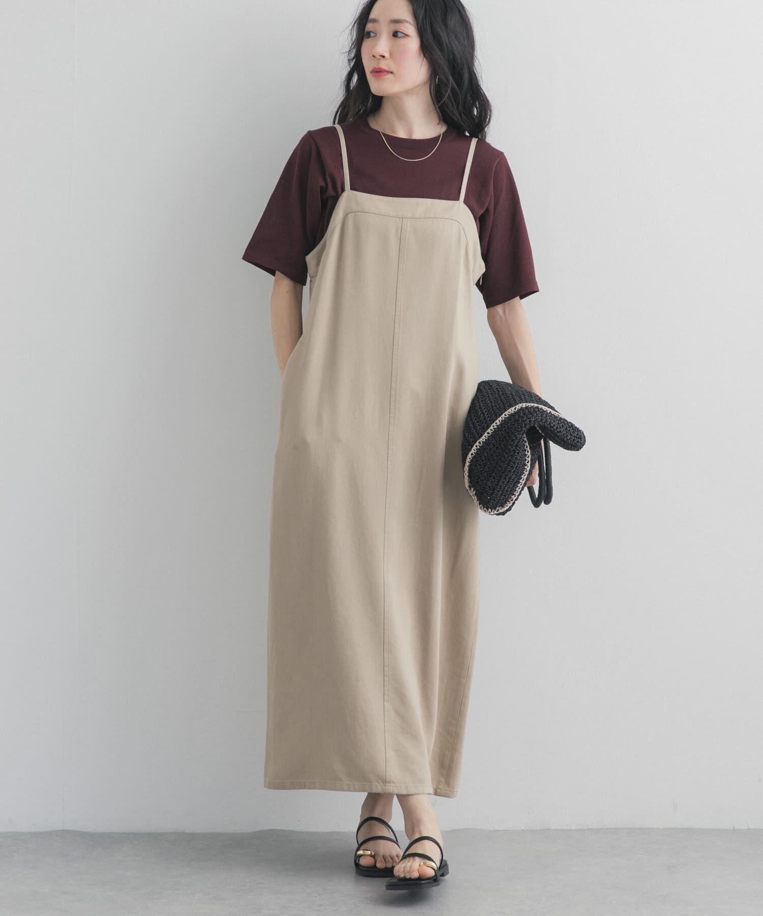URBAN RESEARCH DOORS「バイオウォッシュキャミワンピース」|ワンピース|