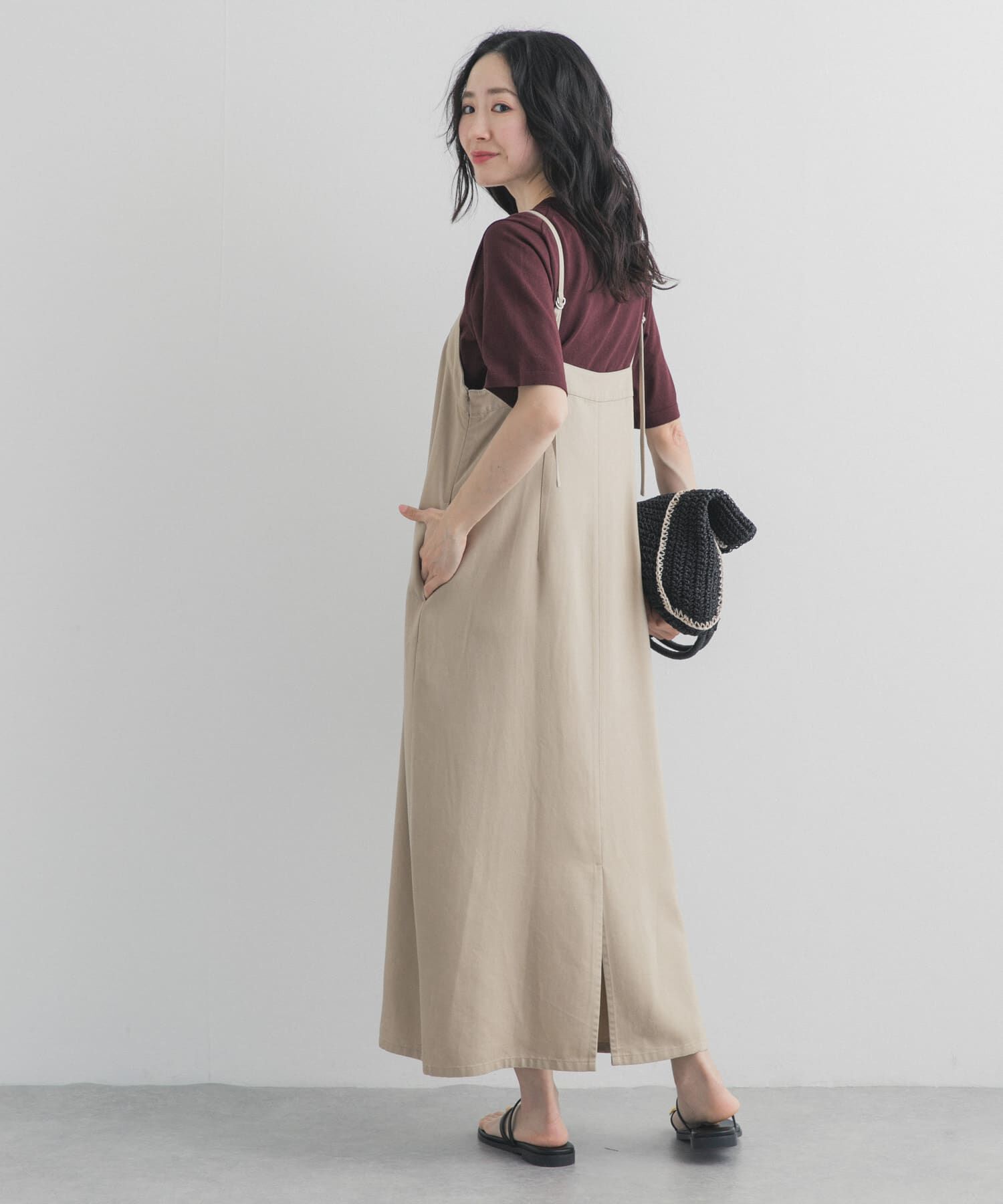 URBAN RESEARCH DOORS「バイオウォッシュキャミワンピース」|ワンピース|