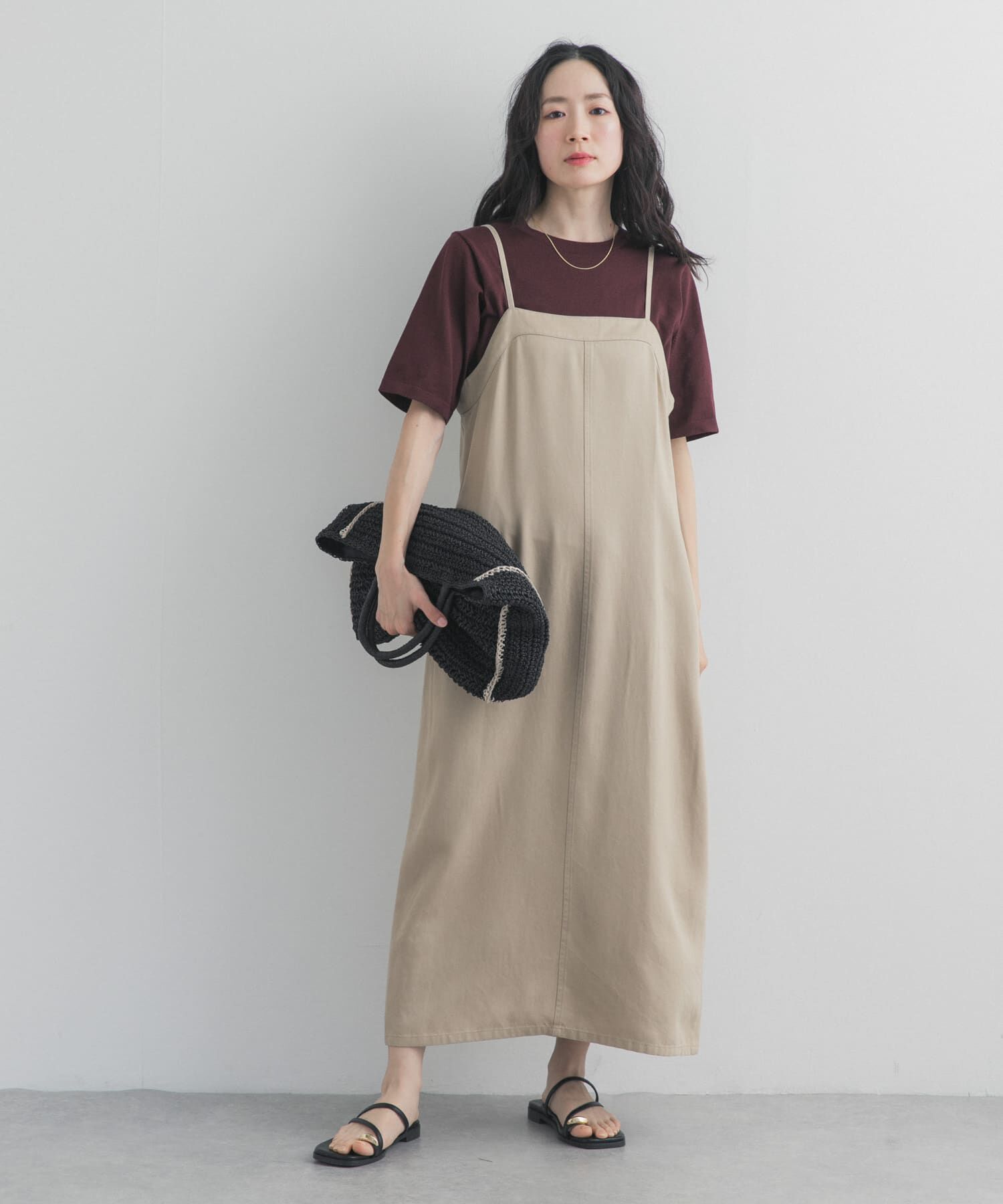 URBAN RESEARCH DOORS「バイオウォッシュキャミワンピース」|ワンピース|