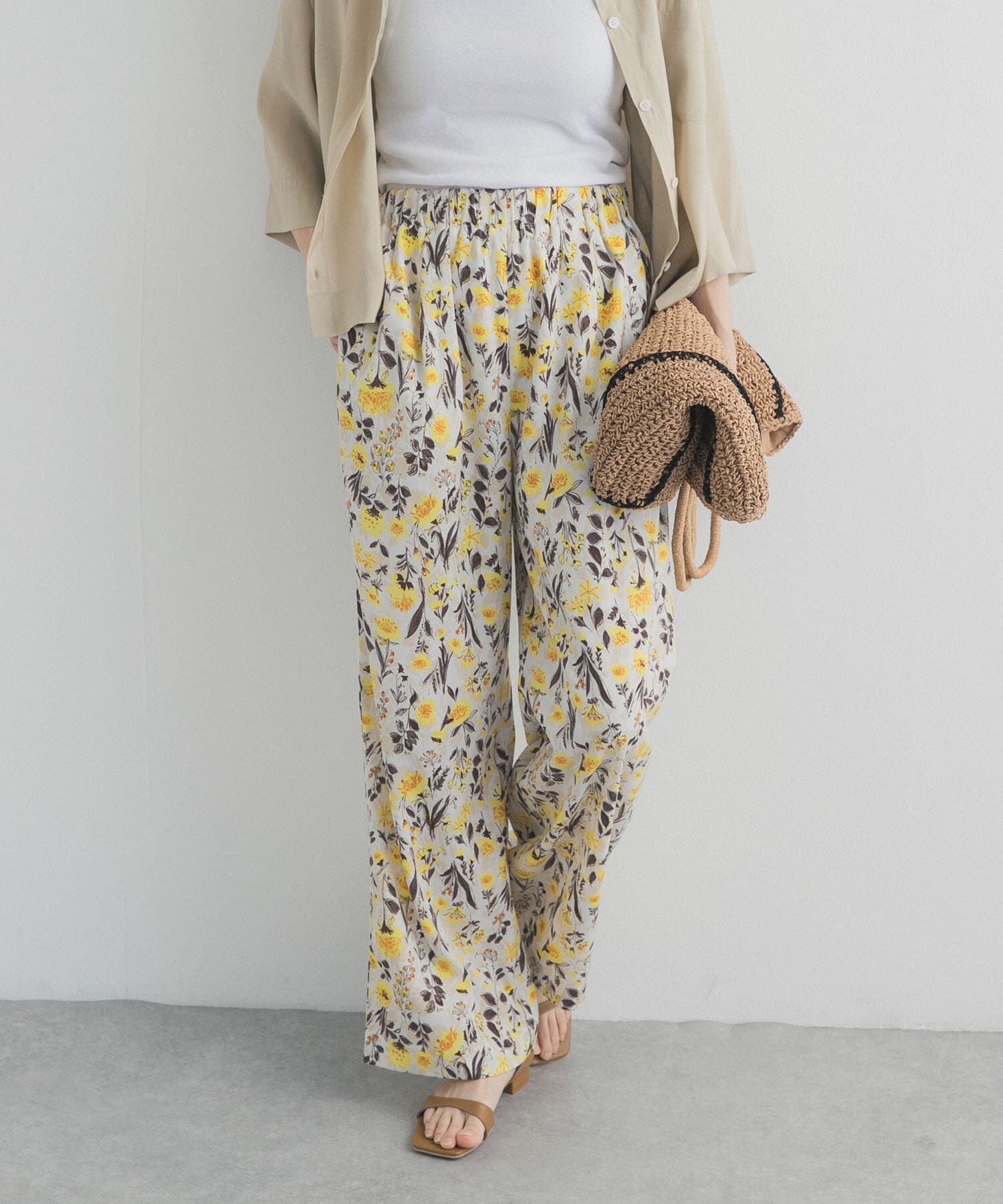 URBAN RESEARCH DOORS「『WEB/一部店舗限定カラー』フラワープリントイージーパンツ」|その他|