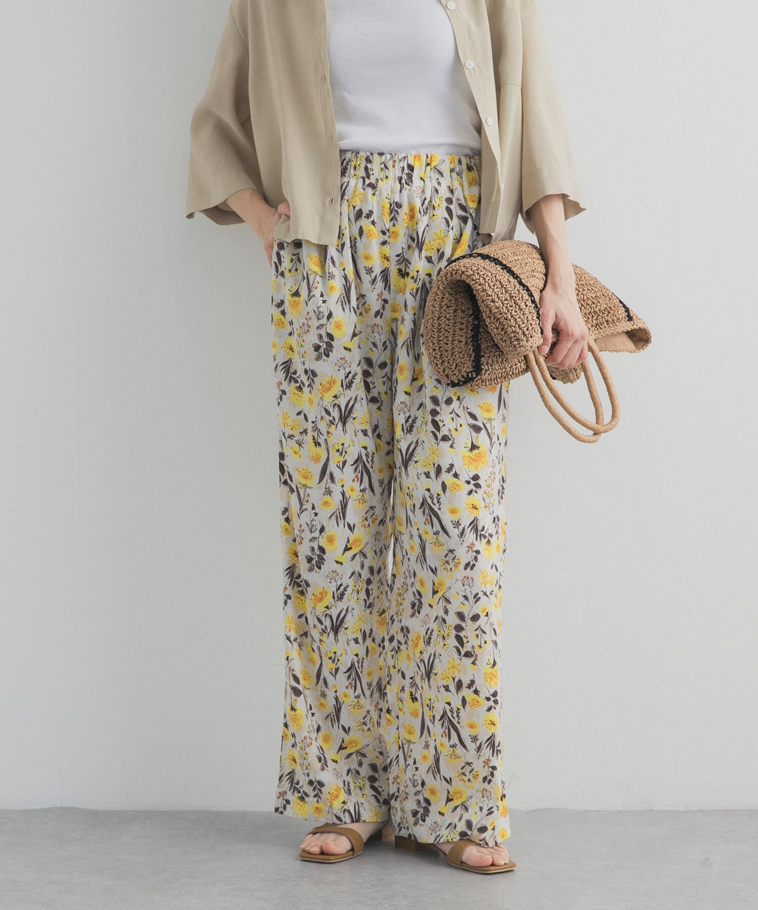 URBAN RESEARCH DOORS「『WEB/一部店舗限定カラー』フラワープリントイージーパンツ」|その他|