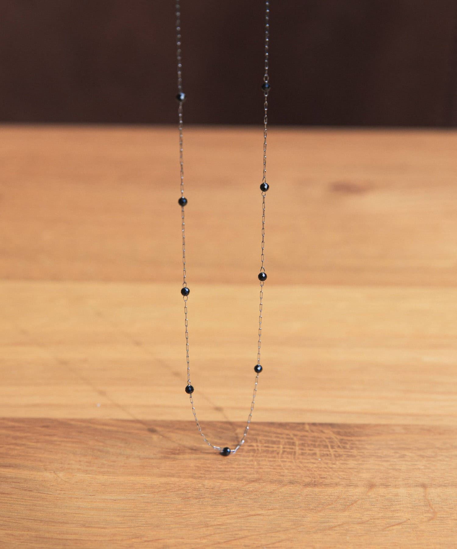 URBAN RESEARCH DOORS「天然石ステーションネックレス」|ネックレス|ブラック