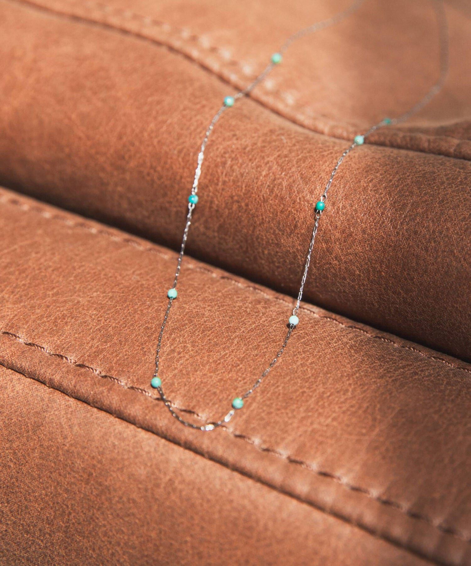 URBAN RESEARCH DOORS「天然石ステーションネックレス」|ネックレス|ブルー系その他