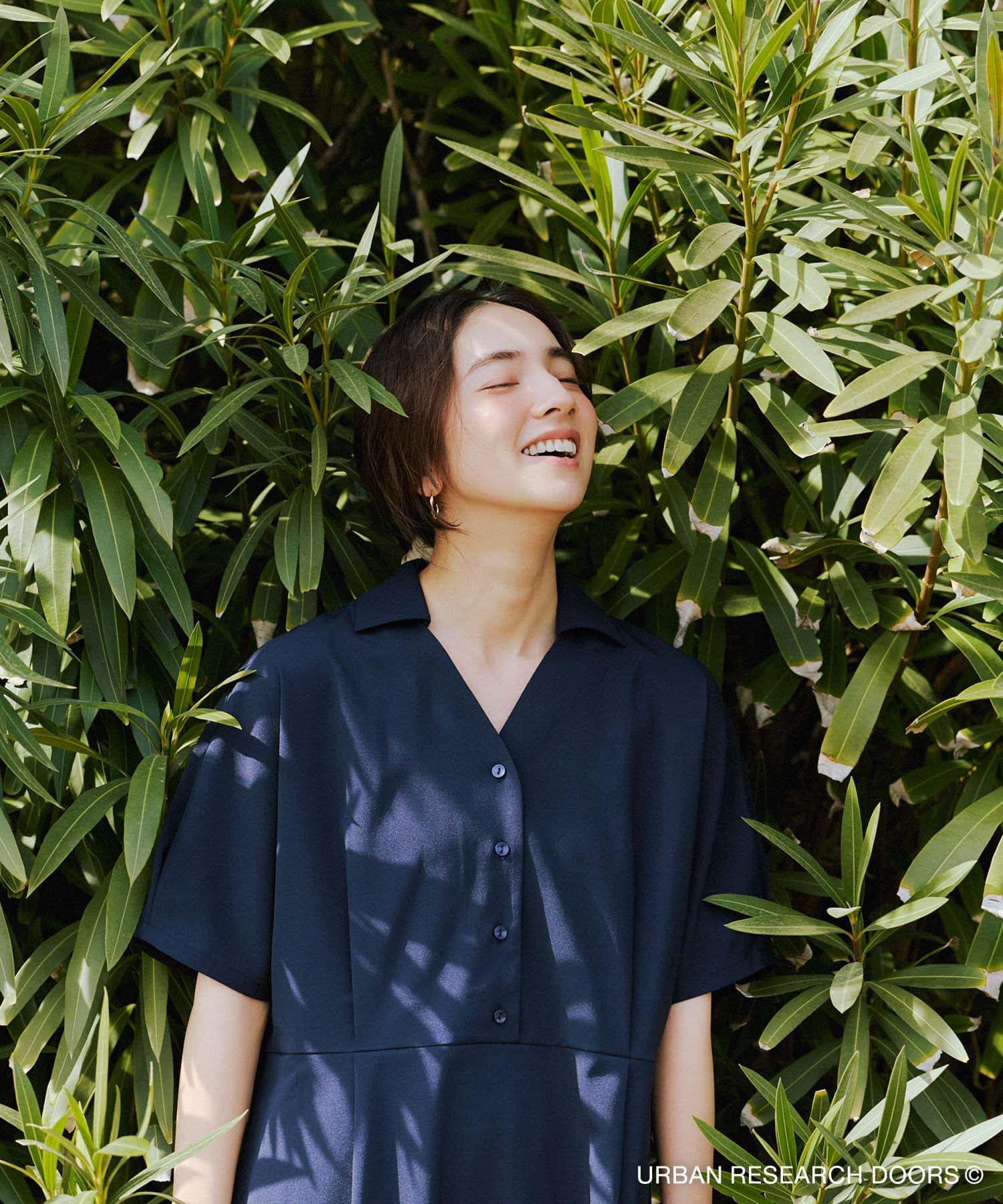 URBAN RESEARCH DOORS「『UR TECH』完声/涼ドルマン半袖ワンピース」|ワンピース|