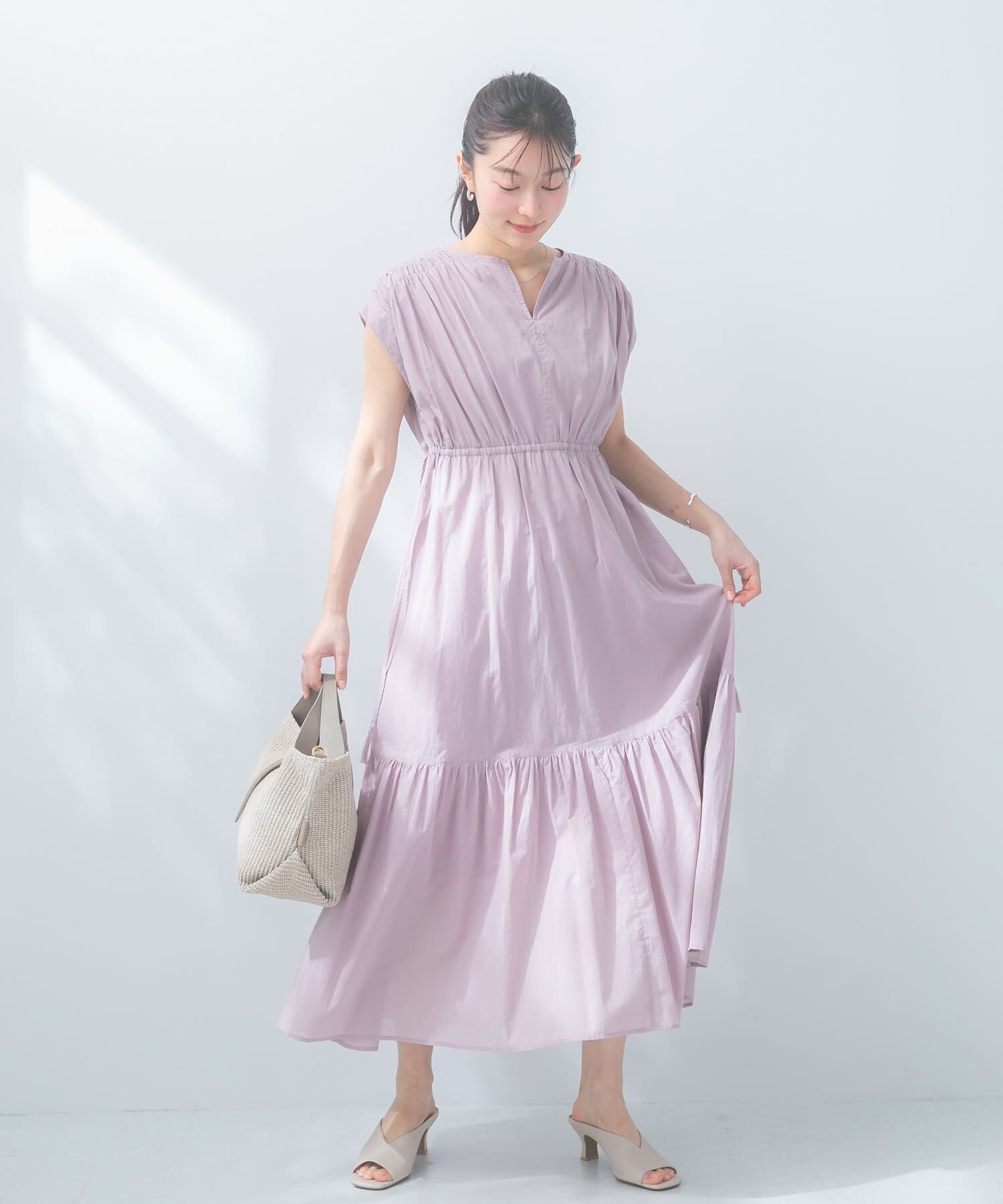 URBAN RESEARCH ROSSO「『WEB限定』コットンボイルワンピース」|ワンピース|