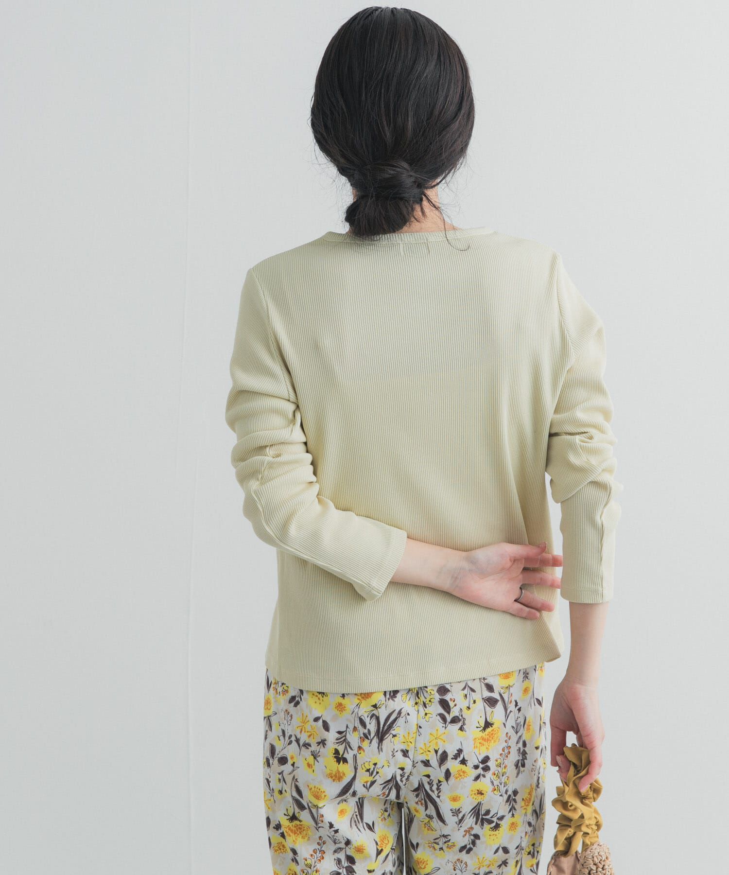 URBAN RESEARCH DOORS「リブボタンカットカーディガン」|カーディガン|