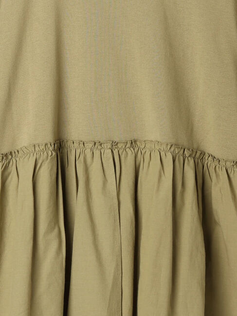 Samansa Mos2「布帛ギャザー貼りカットソー」|Tシャツ・カットソー|