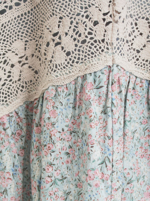 Samansa Mos2「柄アソートティアードレーススカート」|スカート|