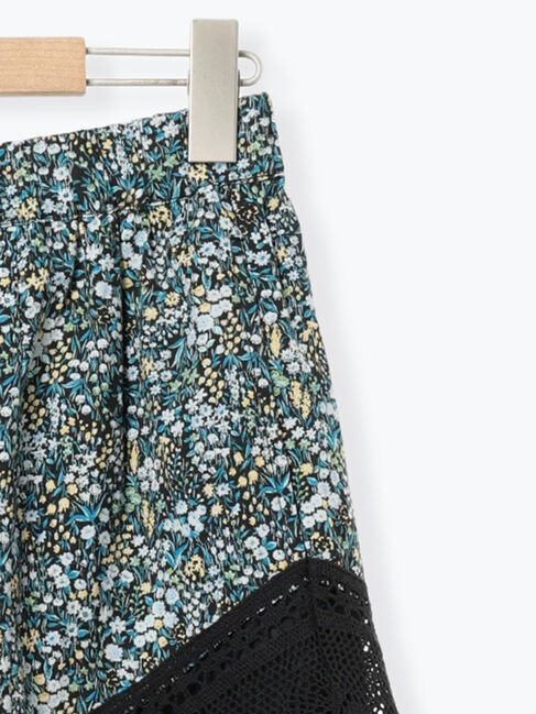 Samansa Mos2「柄アソートティアードレーススカート」|スカート|