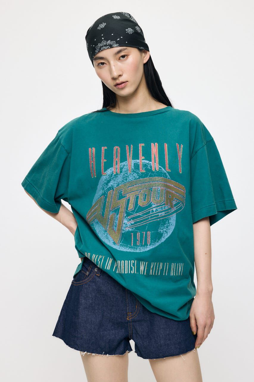 MOUSSY「FADED GRAPHIC LOOSE ティ」|Tシャツ・カットソー|GRN