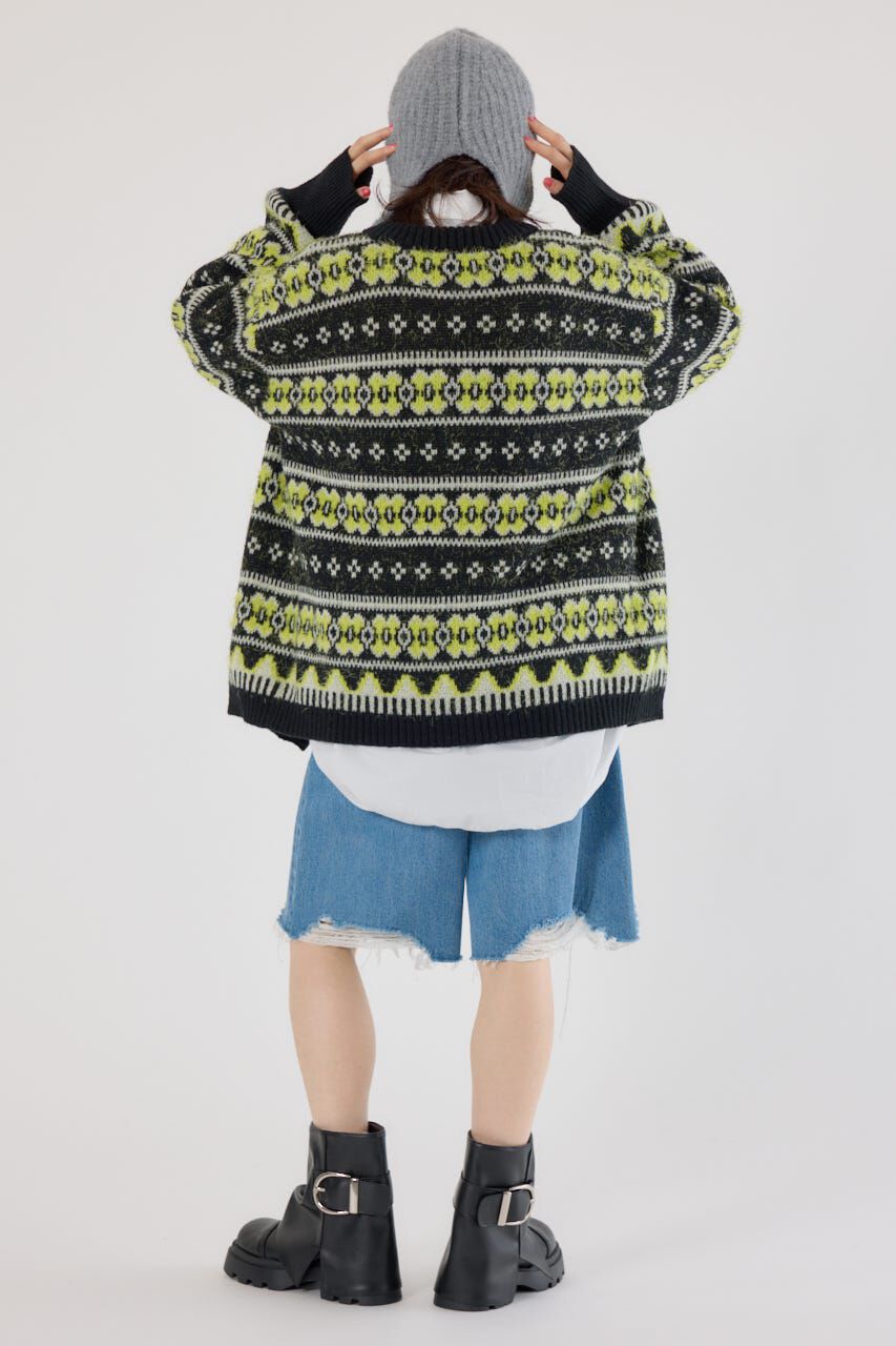 RODEO CROWNS「NEON NORDICニットカーディガン」|カーディガン|