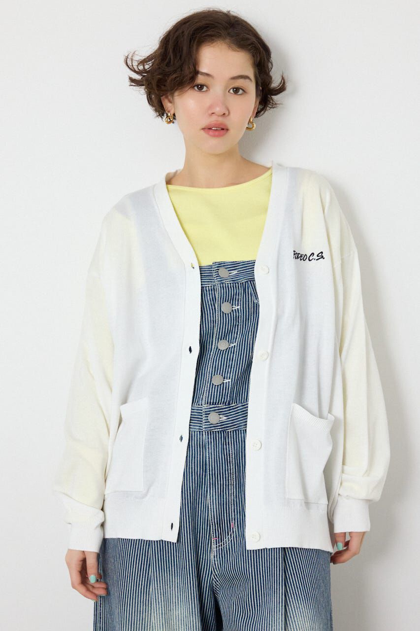 RODEO CROWNS「ネオンカラーロゴニットカーディガン」|カーディガン|