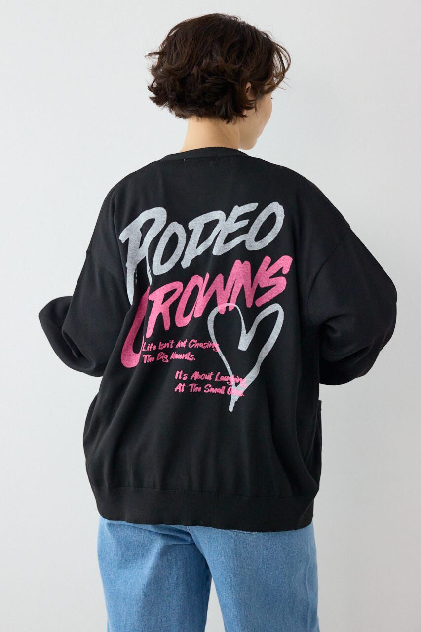 RODEO CROWNS「ネオンカラーロゴニットカーディガン」|カーディガン|