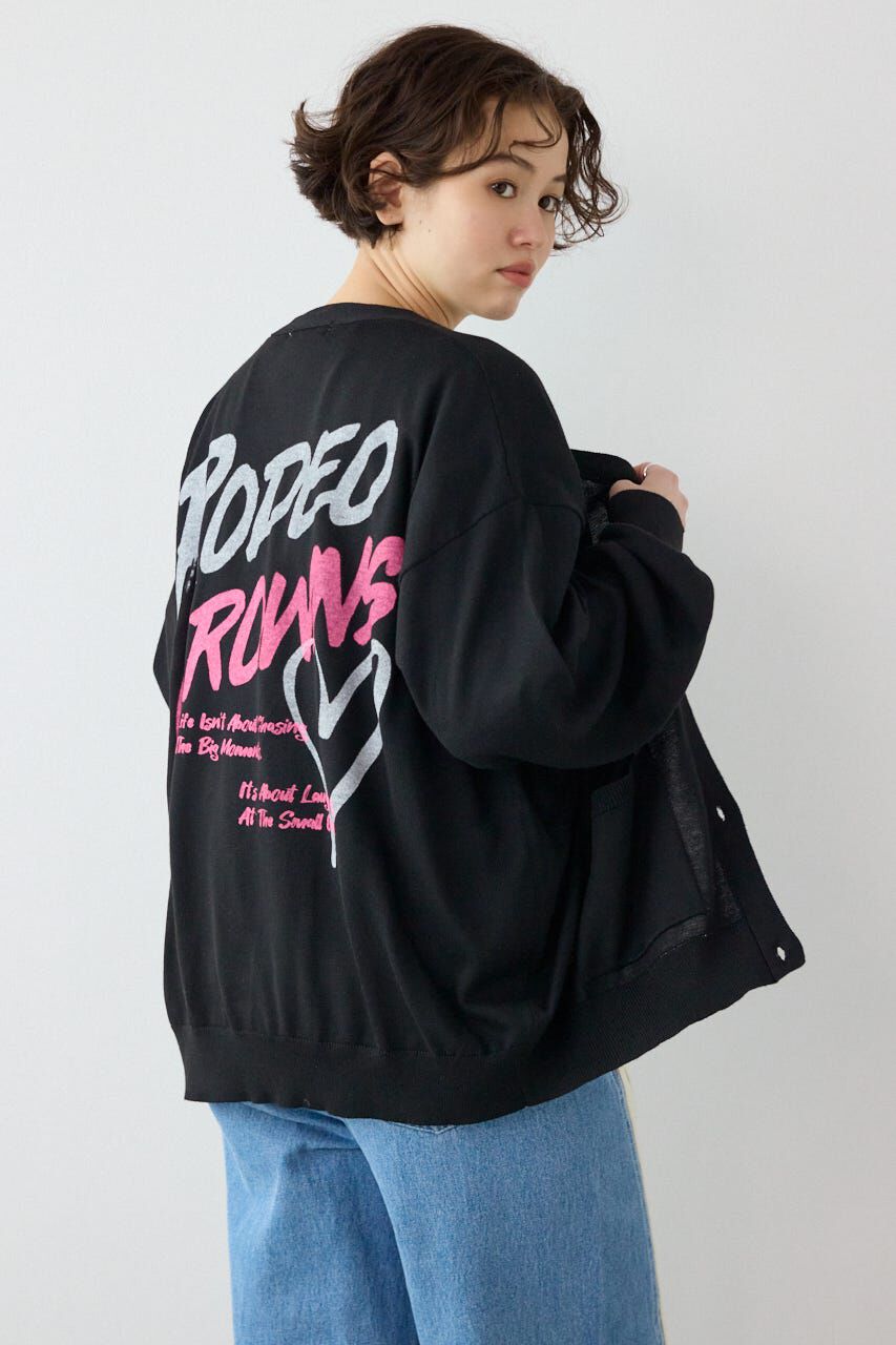 RODEO CROWNS「ネオンカラーロゴニットカーディガン」|カーディガン|