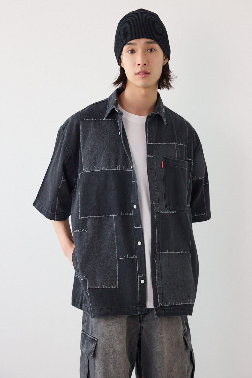 RODEO CROWNS「パッチパターンデニムシャツ」|シャツ・ブラウス|