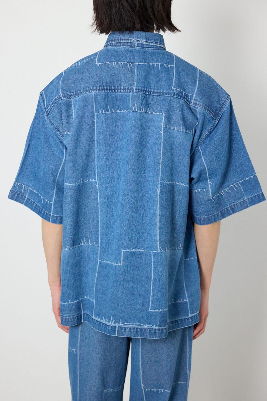 RODEO CROWNS「パッチパターンデニムシャツ」|シャツ・ブラウス|