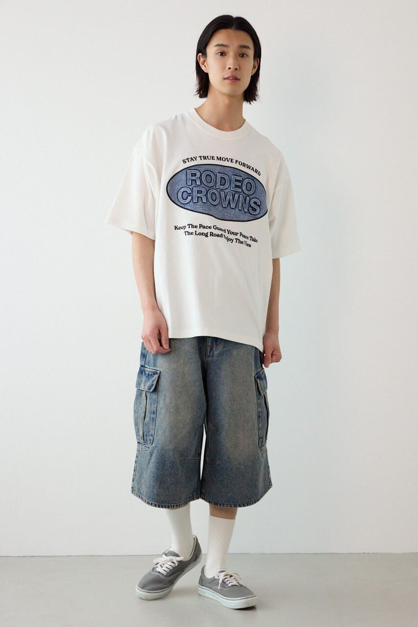 RODEO CROWNS「エンボスデニムロゴTシャツ」|Tシャツ・カットソー|
