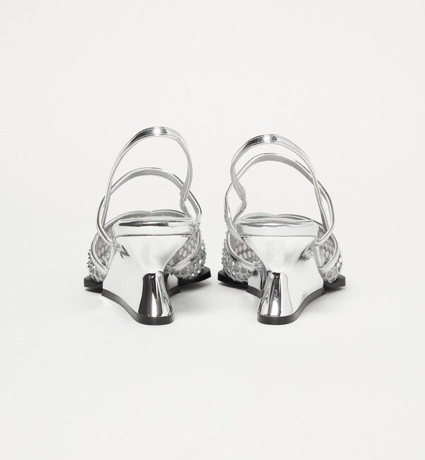 ODETTE E ODILE「＜SY＞ ポインテッド ビジュー ウェッジ バックベルト サンダル60&uarr;」|サンダル|