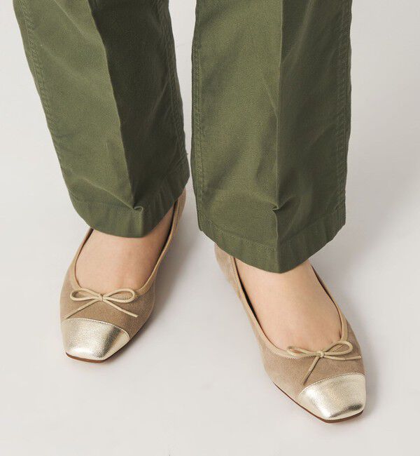 ODETTE E ODILE「【WEB限定】バレエコンビスクエア フラット10■&uarr;」|バレエシューズ|